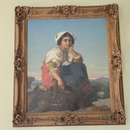 P. LIEMAN OIL ON CANVAS - THE ITALIAN GIRL