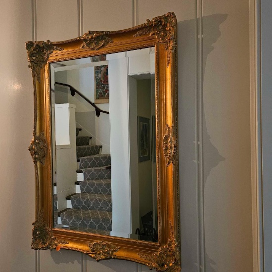 LARGE ORNATE WALL MIRROR