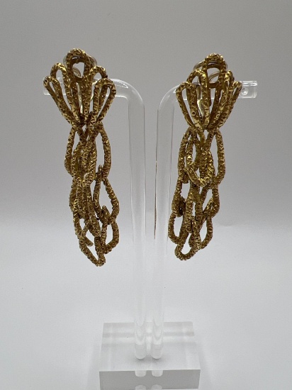 18K GOLD TWIST EARRINGS