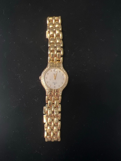 18K LADIES GOLD & DIAMOND WATCH
