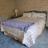 KING BED AND TABLE SET