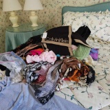 LARGE GROUP LOT OF SCARVES AND HATS