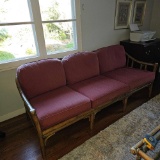 SAN FRANCISCO MCGUIRE RATTAN 3 CUSHION SEATING ARRANGEMENT
