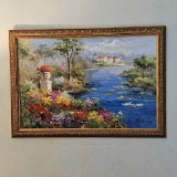FRAMED OIL ON CANVAS