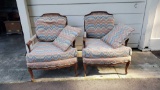 FRENCH STYLE WING BACKED CHAIRS