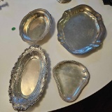 GROUP LOT OF STERLING SILVER PLATTERS