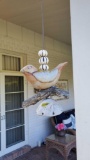 WIND CHIME AND BIRD ORNAMENT