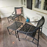 PAIR OF ALUMINUM OUTDOOR CHAIRS