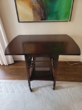 WOOD SERVING CART TABLE OR TEA CADDY