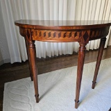 HALF MOON MAHOGANY SIDE TABLE