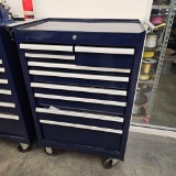 BLUE ROLLING TOOL CART