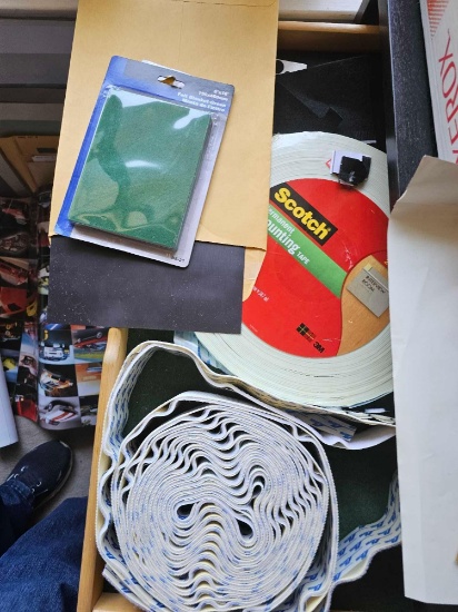 DRAWER OF VELCRO & MOUNTING TAPE