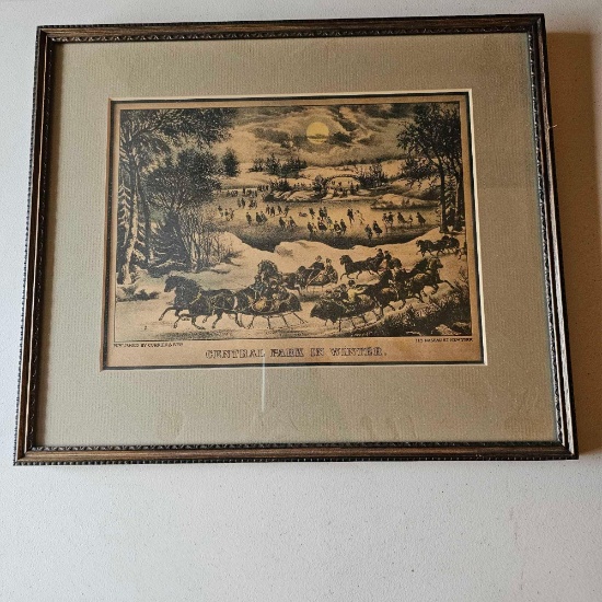 VINTAGE CURRIER AND IVES SCENE PICTURES