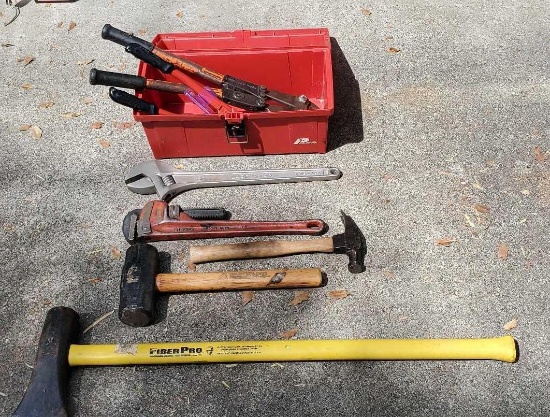 PLANO TOOL BOX AND TOOLS