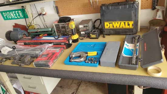TOOLS AND CONTENTS OF WORKBENCH