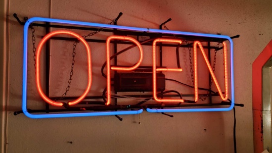 NEON OPEN SIGN