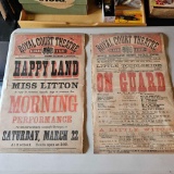 2 ROYAL COURT THEATRE POSTERS