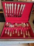 W A ROGERS SILVER PLATED SILVERWARE SET