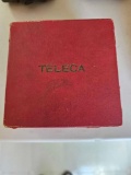 TELECA VINTAGE SUBMINIATURE CAMERA/BINOCULAR W/ LEATHER CASE