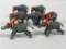 METAL CIRCUS ELEPHANTS AND RIDERS