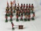 BRITAINS MIXED LOT OF MARCHING BAND AND COLOR GUARDS