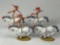 BRITAINS LOT OF EQUESTRIAN RIDERS PINK