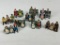 VINTAGE METAL FIGURES SEATED AND BENCHES