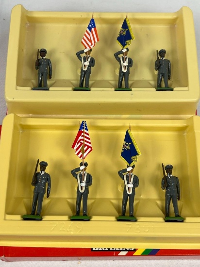 BRITAINS US ARMY COLOR PARTY SETS