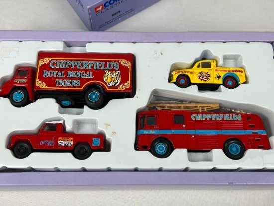 CORGI CHIPPERFIELD CIRCUS CARS AND TRUCKS