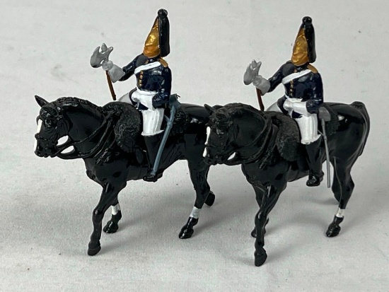 BRITAINS MOUNTED SOLDIERS WITH BATTLE AXES