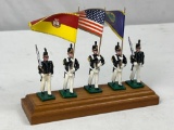 MARTIN RITCHIE USMC COLOR GUARD ON STAND