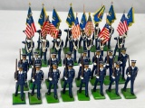 BRITAINS IS AIR FORCE COLOR PARTY FIGURES