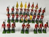 BRITAINS MIDDLESEX REGIMENT COLOR PARTY & DRUM BUGLE