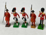 BRITAINS MIXED LOT OF BEEFEATERS AND MUSICIANS