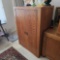 HARDWOOD OAK STORAGE CABINET