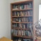 2 OAK BOOKSHELVES WITH CONTENTS
