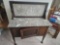 ANTIQUE MARBLE TOP DRY SINK