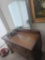 ANTIQUE OAK DRESSER WITH TILTING MIRROR
