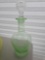 VASELINE/URANIUM GLASS DECANTER