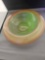 VASELINE GLASS DECORATIVE BOWL