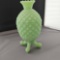 VASELINE GLASS PINEAPPLE FOOTED DISH