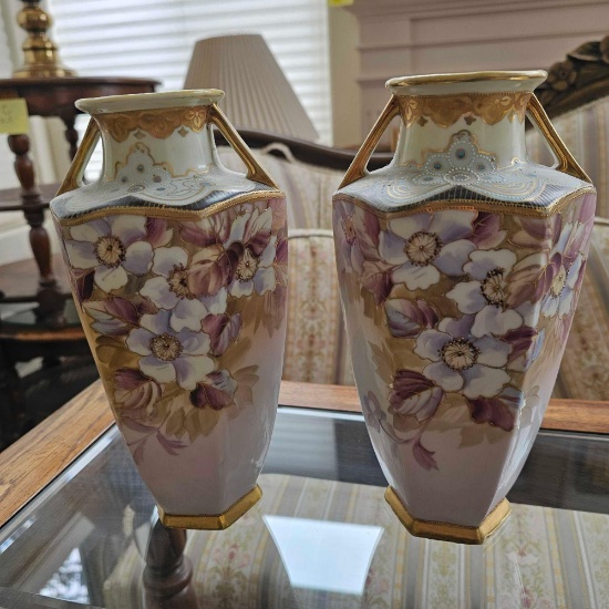 NIPPON VASES AND VANITY DISH