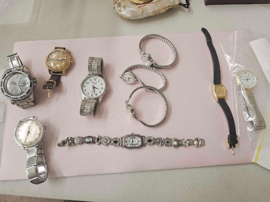 VINTAGE MENS AND LADIES WATCHES