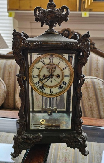 ANSONIA CONNECTICUT ORNATE MANTLE CLOCK