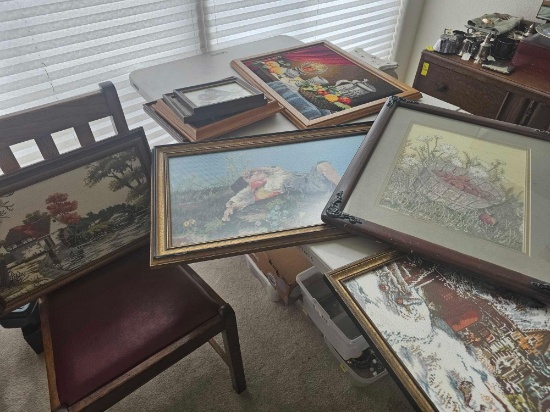 VINTAGE NEEDLEPOINT ART
