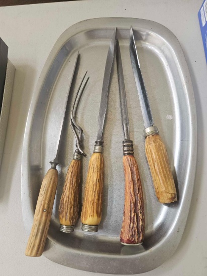 VINTAGE ANTLER KITCHEN UTENSILS