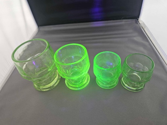 VASELINE GLASS TUMBLERS