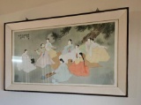 ANTIQUE TRADITIONAL KOREAN PAINTING - BEAUTY