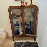 1900 OAK CHINA DISPLAY CASE