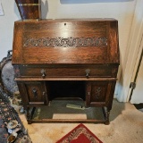 VINTAGE DROP LEAF CABINET-DESK